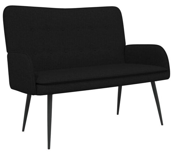 Kétüléses Kanapé Fekete 115 x 61 x 87 cm Szövet