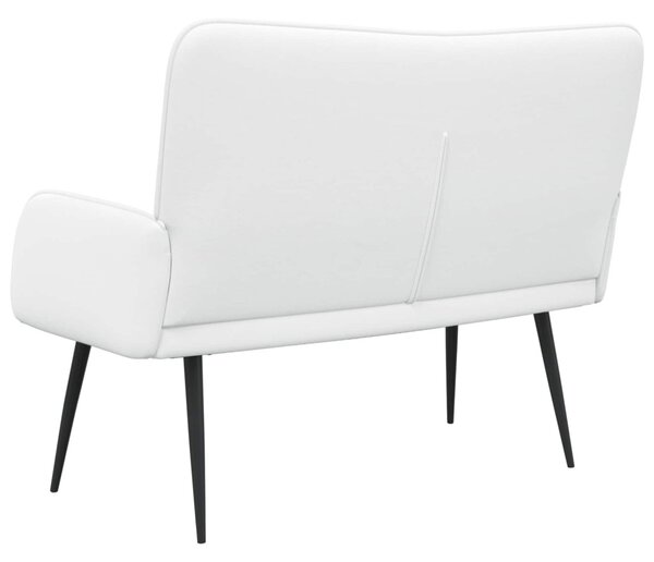 Kétüléses Kanapé Fehér 115 x 61 x 87 cm Szövet