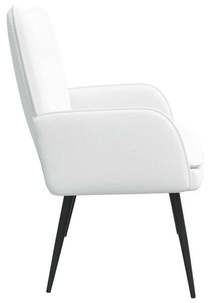 Kétüléses Kanapé Fehér 115 x 61 x 87 cm Szövet