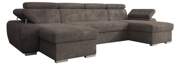 Sarokkanapé Columbus 253, Kárpit, 85x323x170cm, Fenyő