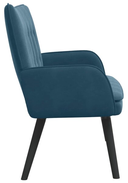 VidaXL Kétfős Kanapé Kék 115 x 61 x 87 cm Bársony