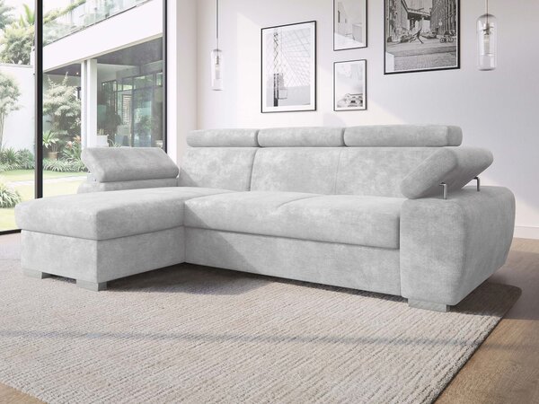 Sarokkanapé Columbus 252, Kárpit, 85x255x170cm, Fenyő