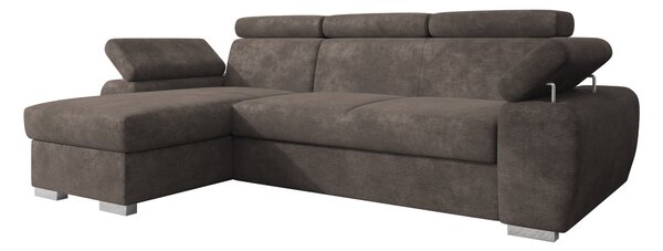Sarokkanapé Columbus 252, Kárpit, 85x255x170cm, Fenyő