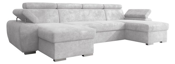 Sarokkanapé Columbus 253, Kárpit, 85x323x170cm, Fenyő