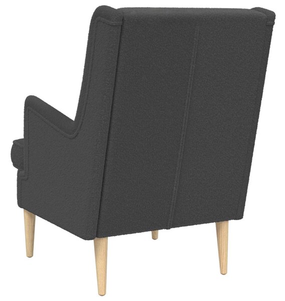 Karosszék Sötétszürke Bouclé