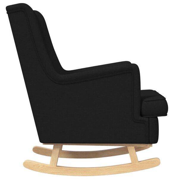 VidaXL Hintaszék Fekete 62 x 80 x 85 cm szövet