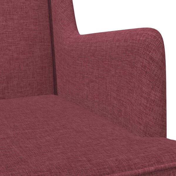 VidaXL Hintaszék Bordó 62 x 80 x 85 cm szövet