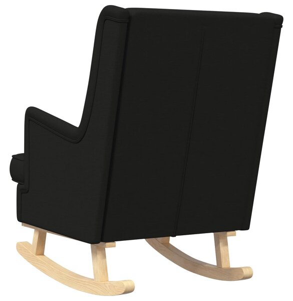 VidaXL Hintaszék Fekete 62 x 80 x 85 cm szövet