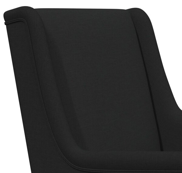 VidaXL Hintaszék Fekete 62 x 80 x 85 cm szövet
