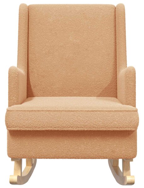 VidaXL Hintaszék Bézs 62 x 80 x 85 cm Juh Gyapjú