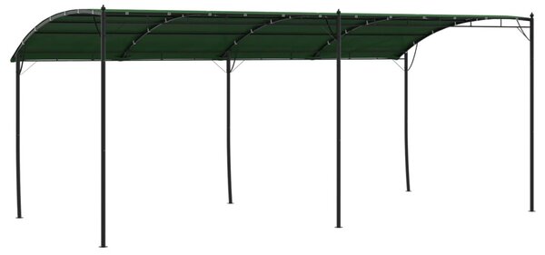 Pavilon 6 x 3 x 2,55 m Zöld Porszórt acél és szövet 180 gsm