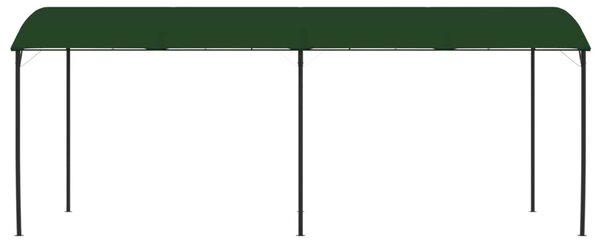 Pavilon 6 x 3 x 2,55 m Zöld Porszórt acél és szövet 180 gsm