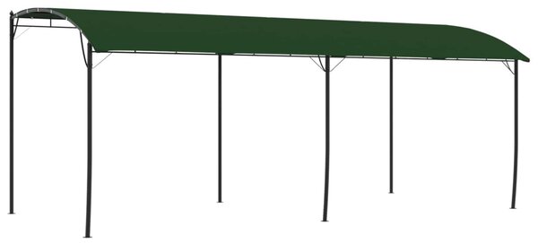 Pavilon 6 x 3 x 2,55 m Zöld Porszórt acél és szövet 180 gsm