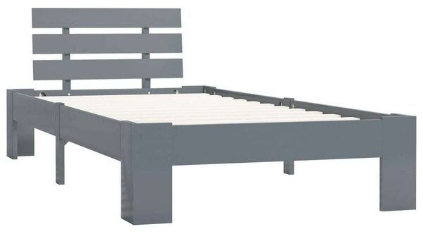 VidaXL Tömörfenyő Ágykeret - Szürke - 90x200 cm