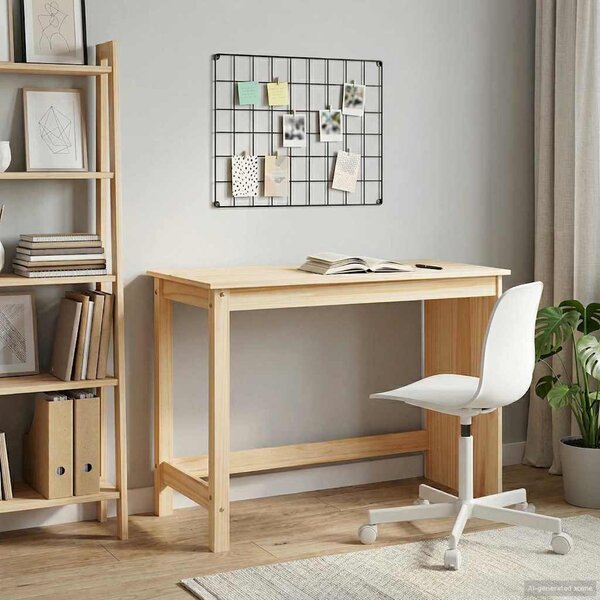 Asztal Barna 112 x 50 x 75 cm Tömör fenyőfa