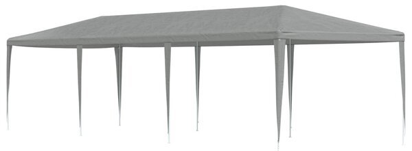 Partysátor Világosszürke 900 x 300 x 255 cm PE és acél