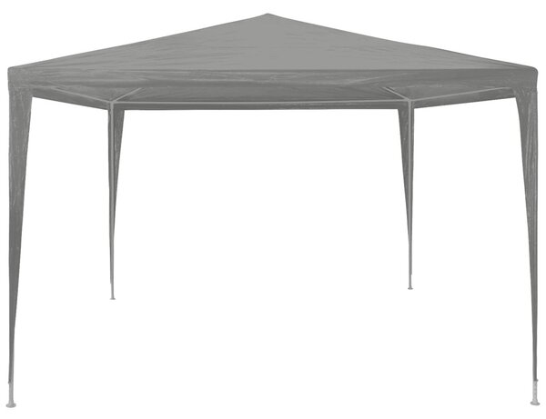 Partysátor Világosszürke 300 x 300 x 255 cm PE és acél