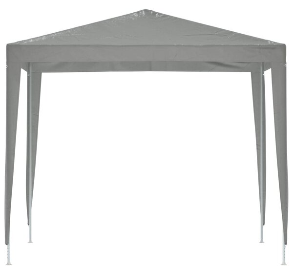Partysátor 250 x 250 x 240 cm Világosszürke PE és acél