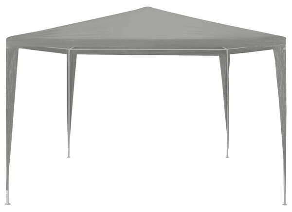 Partysátor Világosszürke 300 x 300 x 255 cm PE és acél