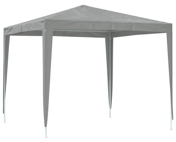 Partysátor 250 x 250 x 240 cm Világosszürke PE és acél