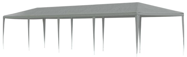 Partysátor Világosszürke 1200 x 300 x 255 cm PE és acél