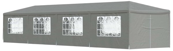 Partysátor 1200 x 300 x 255 cm Világosszürke PE és acél