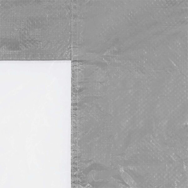 Parti sátor oldalfal 2 db 400 x 195 cm Világosszürke PE és acél