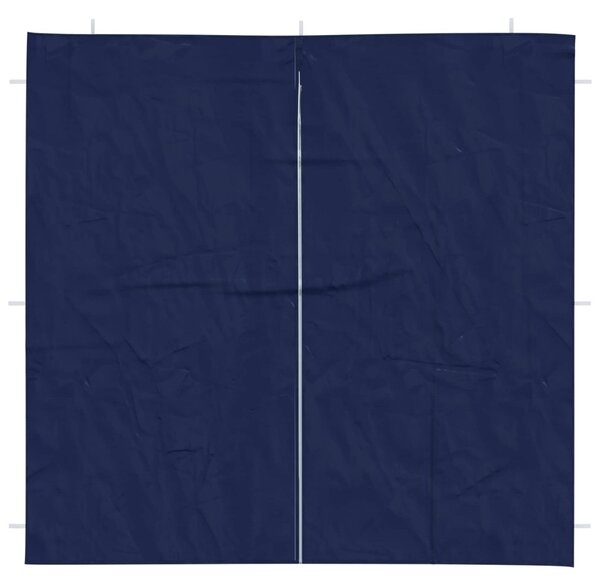 Parti sátor oldalfal 2 db 200 x 195 cm Kék PE és acél