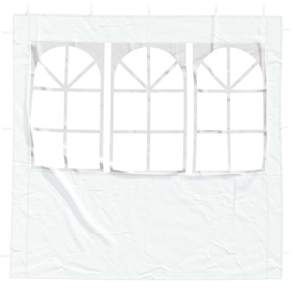 Parti sátor oldalfal 2 db 200 x 195 cm Fehér PE és acél