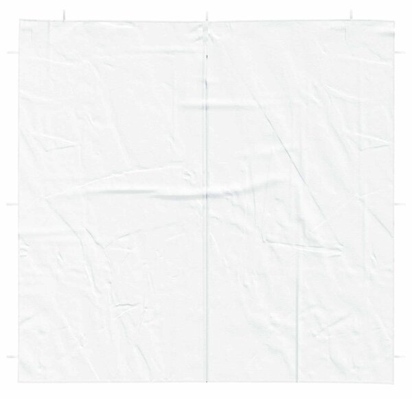 Parti sátor oldalfal 2 db 200 x 195 cm Fehér PE és acél