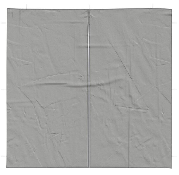 Parti sátor oldalfal 2 db 200 x 195 cm Világosszürke PE és acél