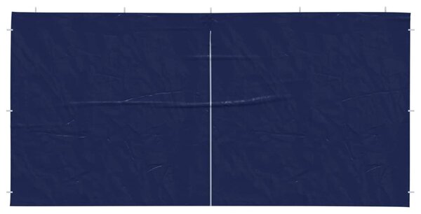 Parti sátor oldalfal 2 db 400 x 195 cm Kék PE és acél