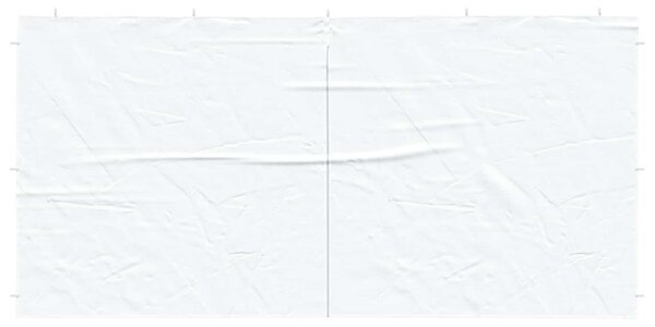 Parti sátor oldalfal 2 db 400 x 195 cm Fehér PE és acél