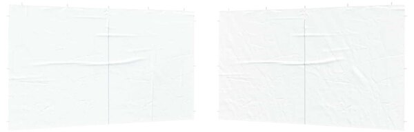 Parti sátor oldalfal 2 db 400 x 195 cm Fehér PE és acél