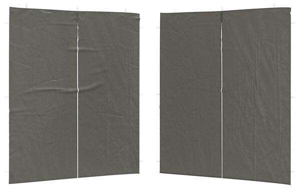 Parti sátor oldalfal 2 db 200 x 195 cm Antracitszürke