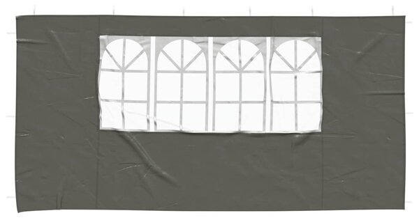 Parti sátor oldalfal 2 db 400 x 195 cm Antracitszürke