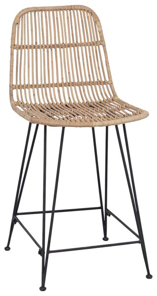 Bárszék 2 pcs Természetes 44 x 54 x 96 cm Rattan és acél