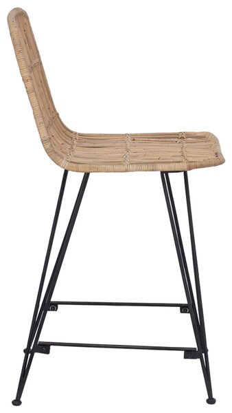 Bárszék 2 pcs Természetes 44 x 54 x 96 cm Rattan és acél