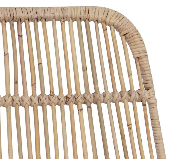 Bárszék 2 pcs Természetes 44 x 55 x 109 cm Rattan és acél