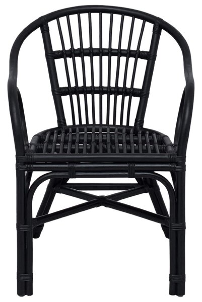Összecsukható Szék Fekete 58 x 60 x 81 cm Rattan