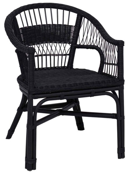 Összecsukható Szék Fekete 60 x 60 x 81 cm Rattan