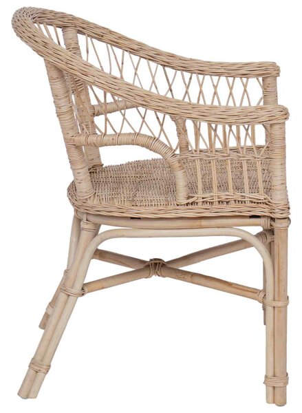 Összecsukható Szék Természetes 60 x 60 x 81 cm Rattan