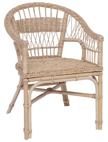 Összecsukható Szék Természetes 60 x 60 x 81 cm Rattan