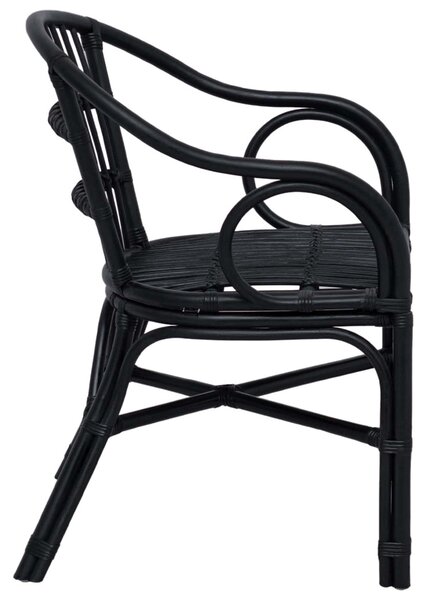 Összecsukható Szék Fekete 58 x 60 x 81 cm Rattan