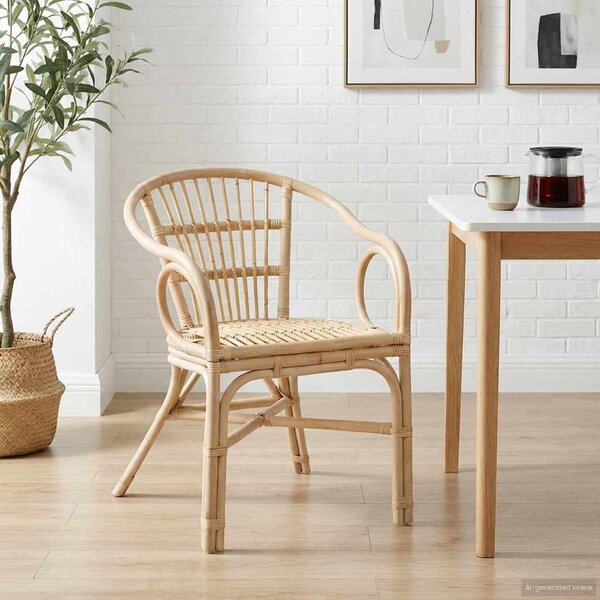 Összecsukható Szék Természetes 58 x 60 x 81 cm Rattan