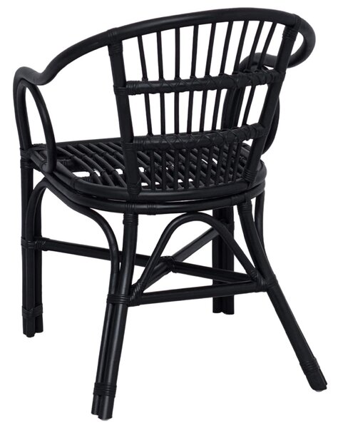 Összecsukható Szék Fekete 58 x 60 x 81 cm Rattan