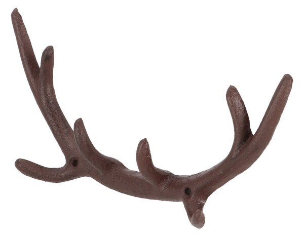 Barna fém fali fogas Antlers – Esschert Design