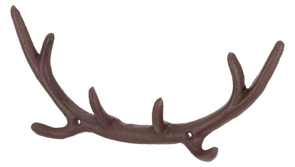 Barna fém fali fogas Antlers – Esschert Design