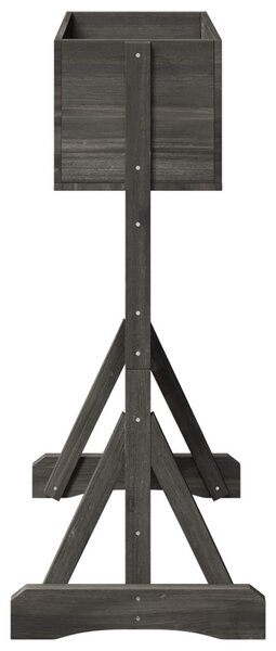 Függőleges kertialátét Szürke 48 x 30 x 70,5 cm Szilárd fenyőfa