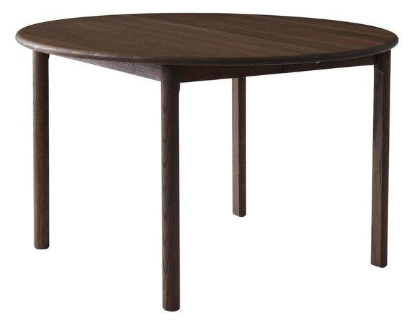 Barna tölgyfa kerek bővíthető étkezőasztal ø 120 cm Noor – Hammel Furniture